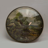 Antique Flue Cover Glass Dome Front View