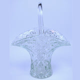 Cut Glass Heavy Crystal Large Basket  Main View