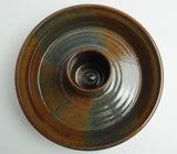 Hand Art Pottery Bundt Pan Dish Top View