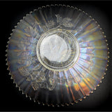 Northwood Peacock on a Fence Plate Iridescent Bottom View