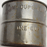 Kitchen Sifter Vintage Primitive Tin Metal  Embossed Labeling