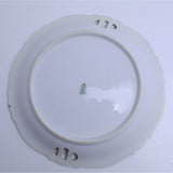 P.K. Silesia Floral Rose and Brush Rim Open Handle Serving Plate Bottom