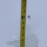 Cut Glass Heavy Crystal Large Basket  Height