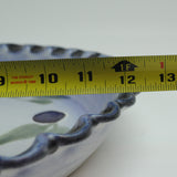 Artisan Art Pottery Pie Dish Blue  Size