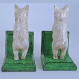 Cast Iron Scotty Dog Scottish Terrier Bookends Backs