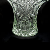   Cut Glass Heavy Crystal Large Basket  Details