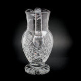 Lead Crystal Serving Pitcher Large and Heavy Back