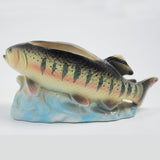 Rainbow Golden Trout Planter Vase Japan Back View