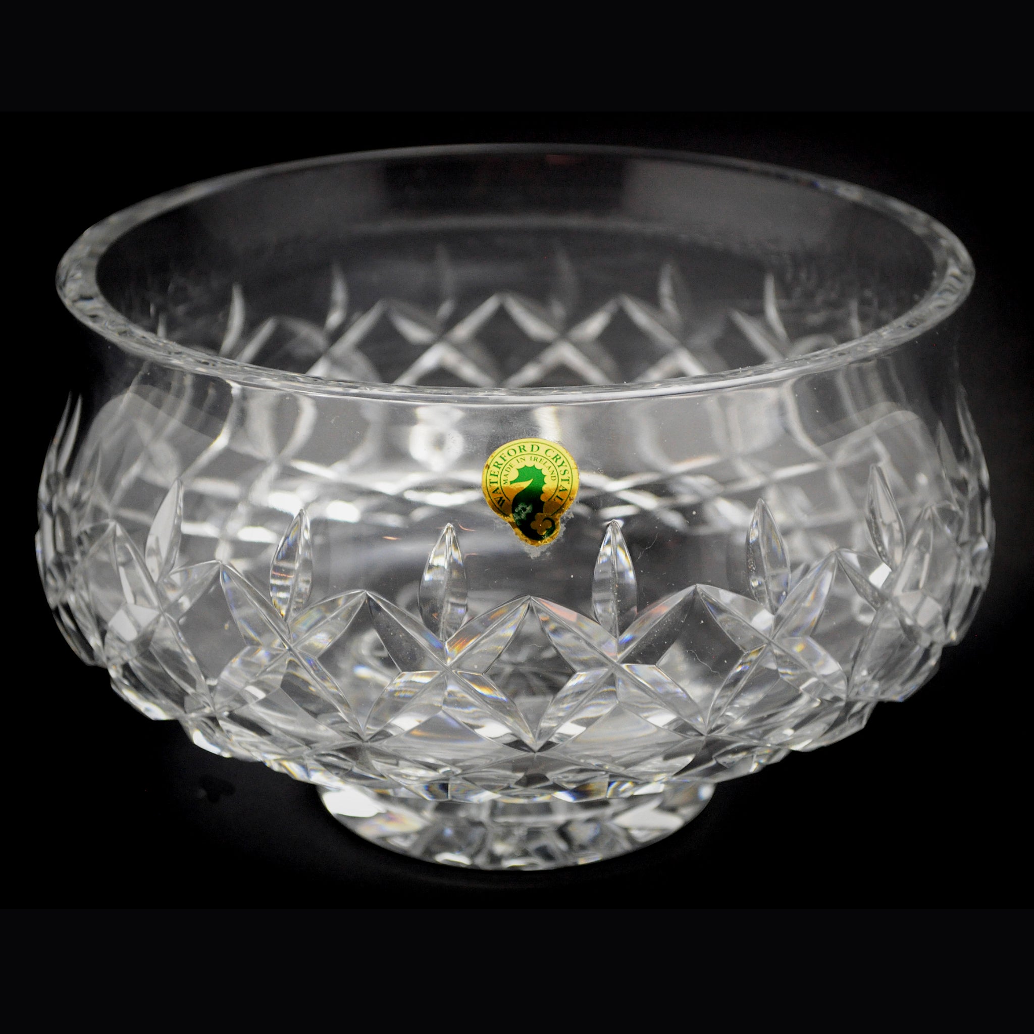 Waterford 7 inch Crystal Footed Bowl Diamond Cut Pattern – Andtiques