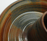 Hand Art Pottery Bundt Pan Dish Details