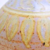 Hand Pottery Oil Lamp with Glass Wick Holder Details