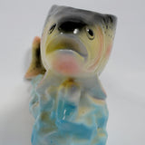 Rainbow Golden Trout Planter Vase Japan Profile View