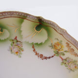 P.K. Silesia Floral Open Handle Serving Plate  Details