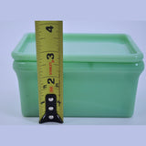 Jadeite Glass Refrigerator Box and Lid  Height