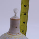 Hand Pottery Oil Lamp with Glass Wick Holder Height