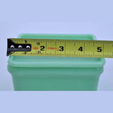 Jadeite Glass Refrigerator Box and Lid  Top Width