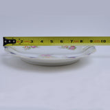 P.K. Silesia Floral Rose and Brush Rim Open Handle Serving Plate Diameter